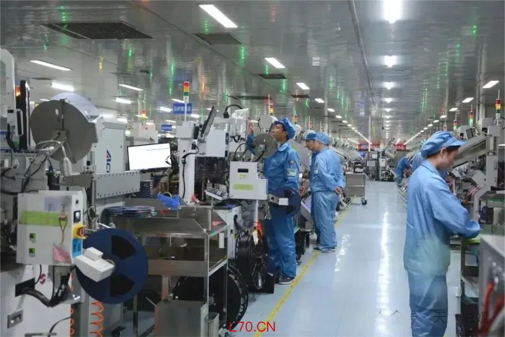 ●华天电子生产车间。图片来源：天水融媒