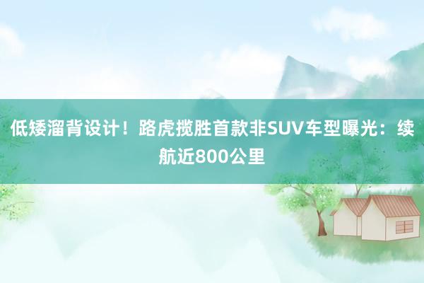 低矮溜背设计！路虎揽胜首款非SUV车型曝光：续航近800公里