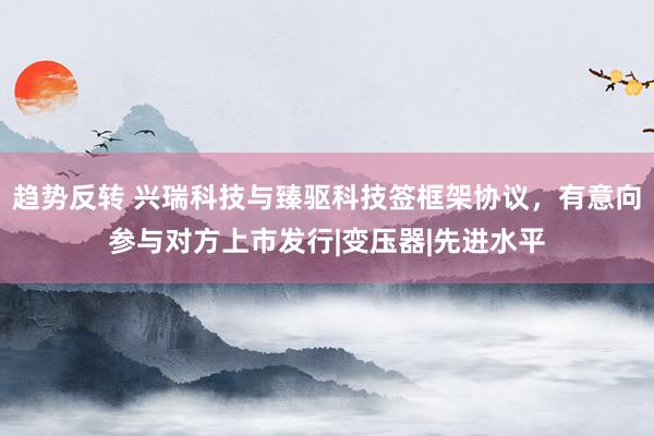 趋势反转 兴瑞科技与臻驱科技签框架协议，有意向参与对方上市发行|变压器|先进水平